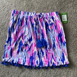 NWT - Lilly Pulitzer Palma tube top, size M purple,blue and pink